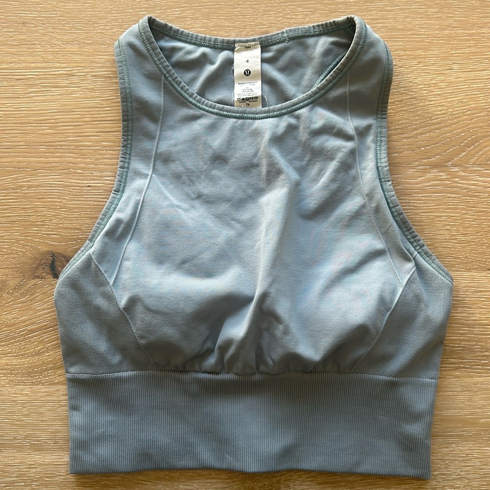 Lululemon High Neck Long Line Sports Bra/Tank